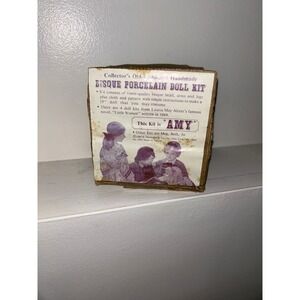 Vintage 1989 B Shackman Little Women Amy Bisque Porcelain Doll Kit 9393 15 inch